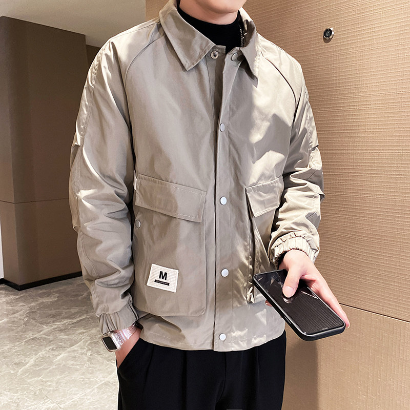JK02P98控138秋季工装夹克男韩版宽松翻领外套潮流青年休闲男装,男装夹克,星座1101-1
