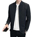 JK2202P88控118男士百搭外套简约男装新款春季上衣潮流夹克衫灰，男装夹克，星座1101-1