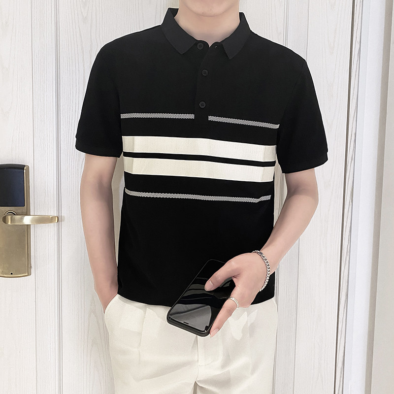 PL1139-P58控782025春夏新款短袖POLO衫男休闲百搭短袖翻领T恤潮,男装T恤,星座1101-1