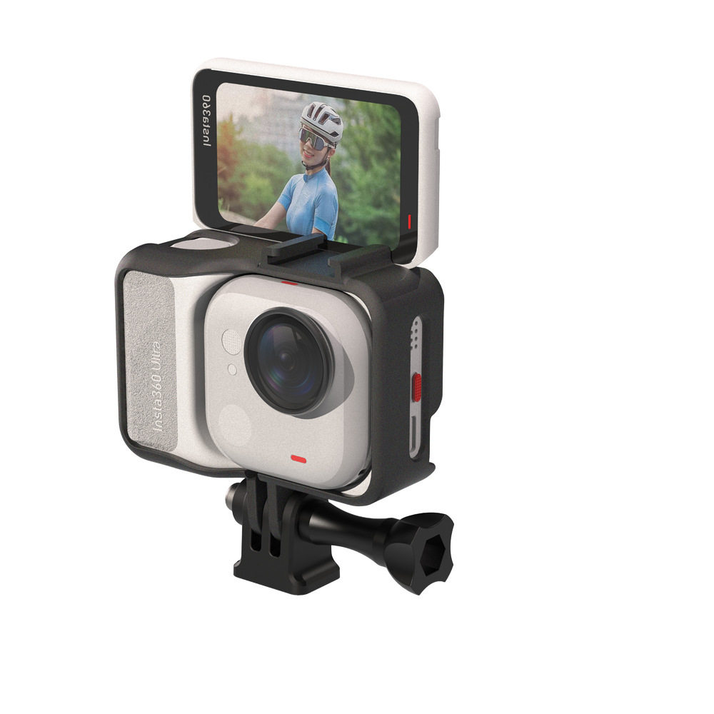 适用影石Insta360 Go Ultra相机保护塑胶边框冷靴接口转接头配件