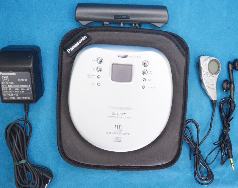 2手松下机皇CD随身听CD机SL-CT570全套HIFI发烧音质便携CD播放器