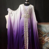 肚皮舞东方舞演出服团体服哈利吉甩发长袍收腰型表演服