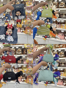 现货3天发！正改米奇米妮高飞黛丝唐老鸭维尼熊remake手提斜挎包