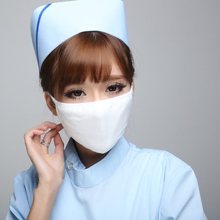 加厚康众纯棉黑白色高弹口罩瘦脸男女成人防尘防寒透气保暖水洗