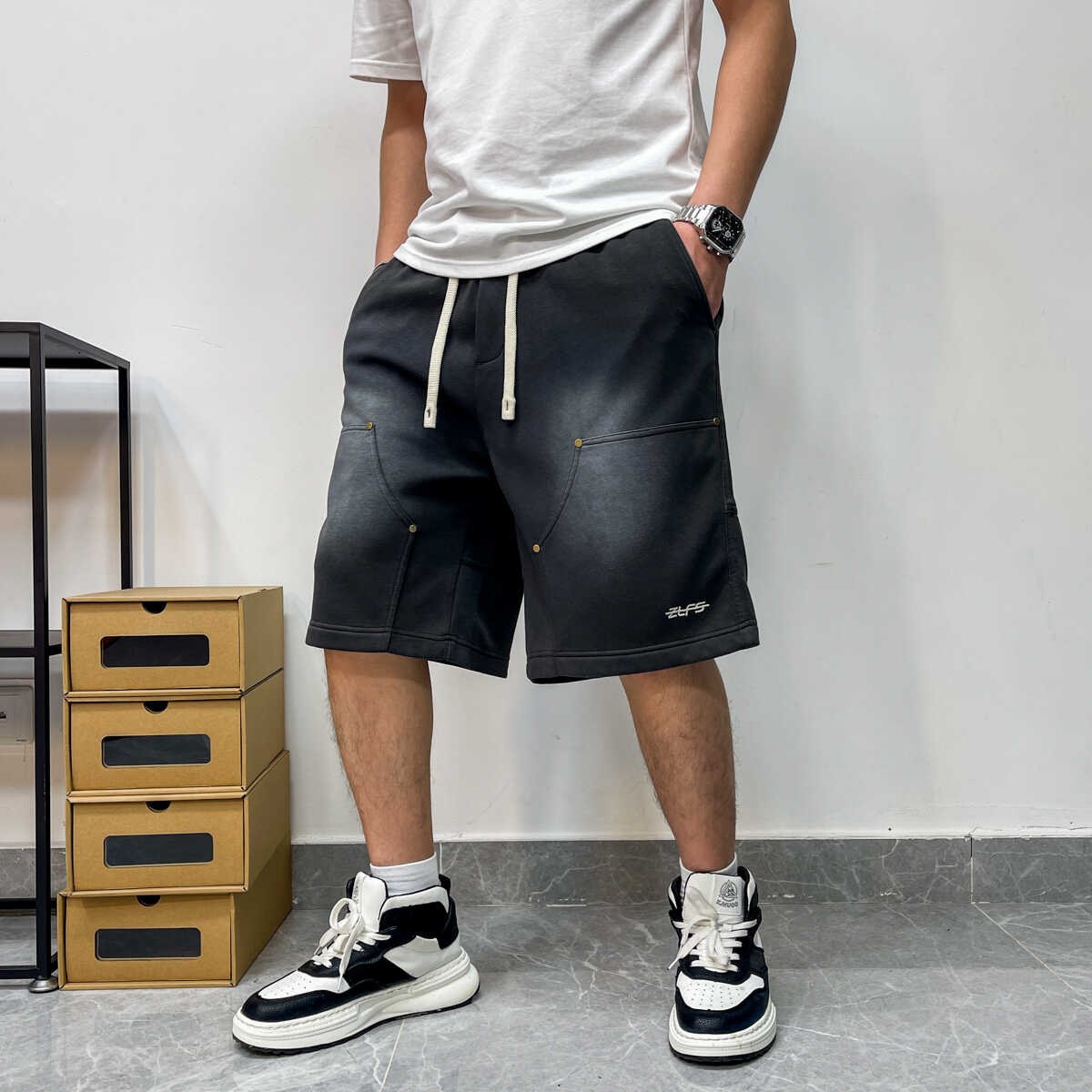 水洗潮牌ins夏季短裤五分裤子