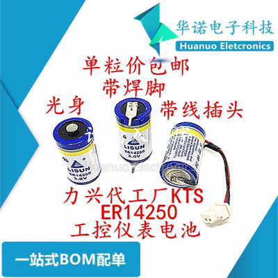 力兴ER14250 3.6V锂电池台达PLC编程器电子标签定位仪表电池1/2AA