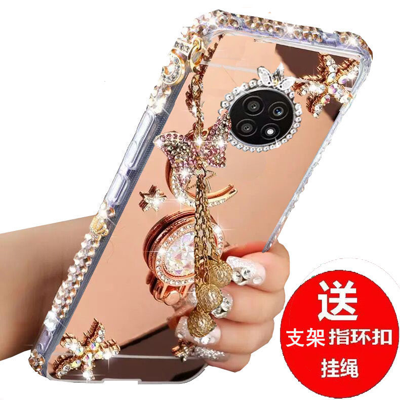 适用华为荣耀X20手机壳honorX20保护硅胶套5G镶钻NTN一AN20镜面防摔软壳