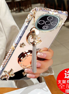 vivoY300C手机壳全包带水钻V2435A电镀硅胶镜面防摔女y300c保护套