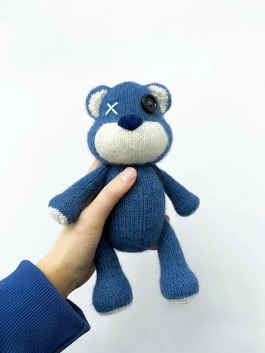 棒针编织小熊提伯斯熊素体文字图解教程