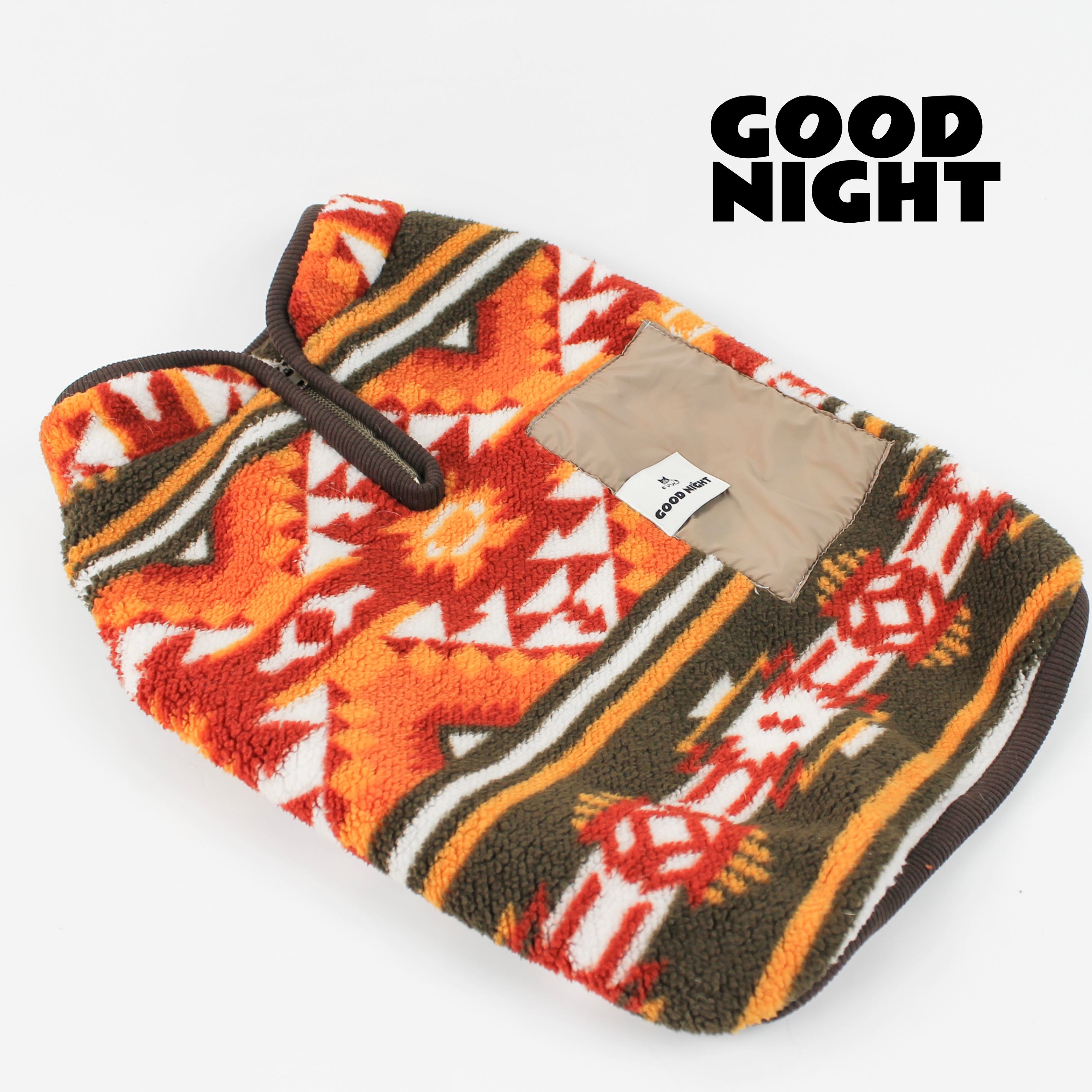 GOODNIGHT法斗巴哥英斗衣服宠物法斗衣服保暖奥粒绒民族风马甲