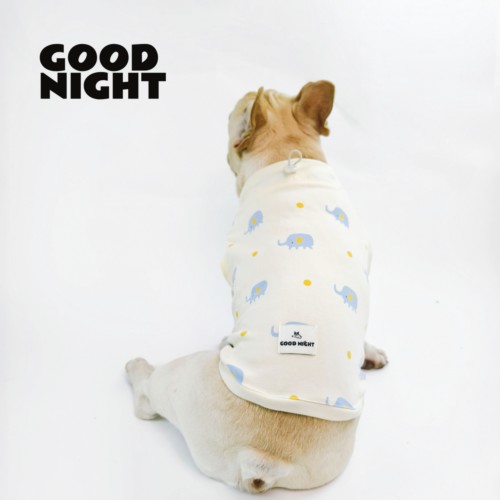 GOOD NIGHT宠物衣服法斗巴哥恶霸春夏秋冬法斗衣服棉背心四脚衣