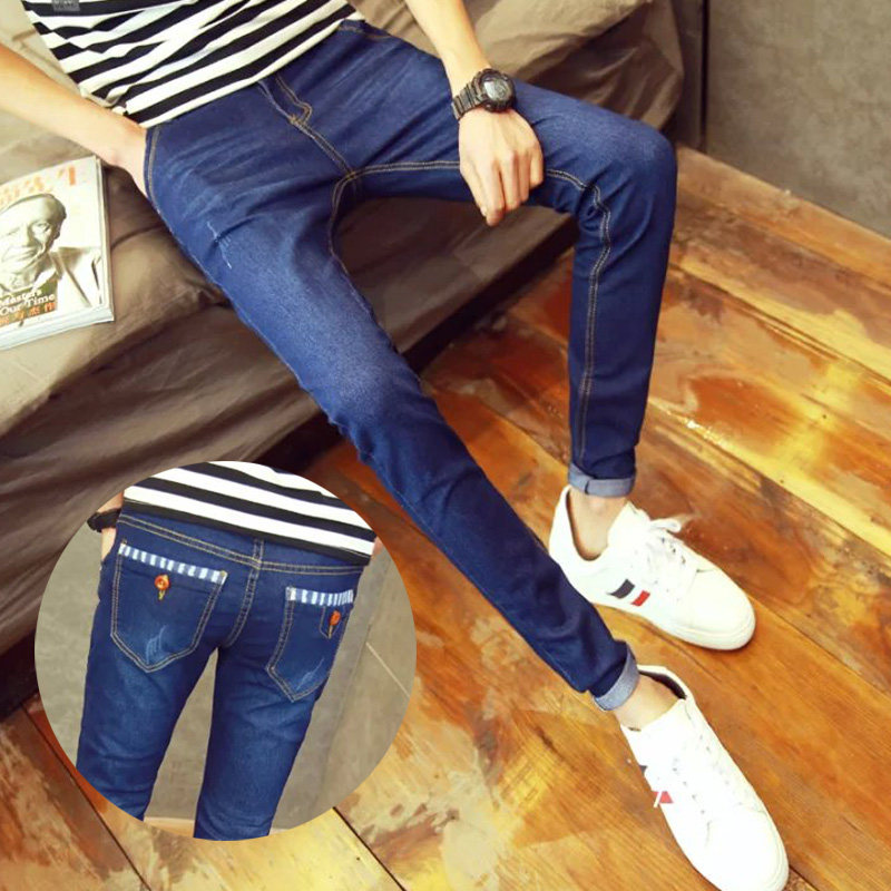 Jeans pour adolescent pieds Slim pour Quatre saisons - Ref 1467720 Image 1