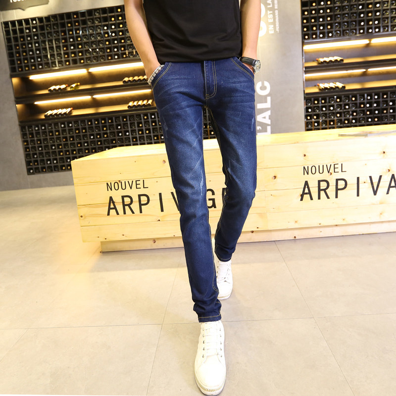 Jeans pour adolescent pieds Slim pour Quatre saisons - Ref 1467719 Image 4