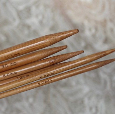 碳化竹针毛线针棒针织围巾帽子