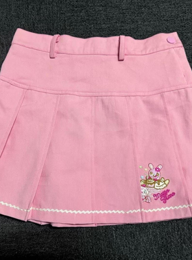 RichGirl少女日系复刻可爱童趣刺绣软妹百褶裙女儿服百搭半身裙