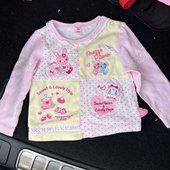 日系可爱童趣复刻甜美圆领长袖 女儿古着T恤卡通软妹印花短款 上衣