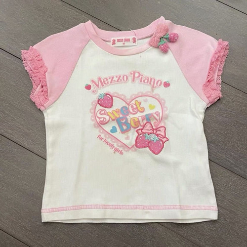 RichGirl少女【爱心草莓】日系甜美可爱童趣可甜可盐多巴胺T恤女