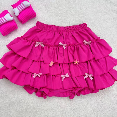 花边蛋糕裙南瓜小个子蓬蓬软妹少女蓬蓬裙显瘦百搭花边甜美半身裙