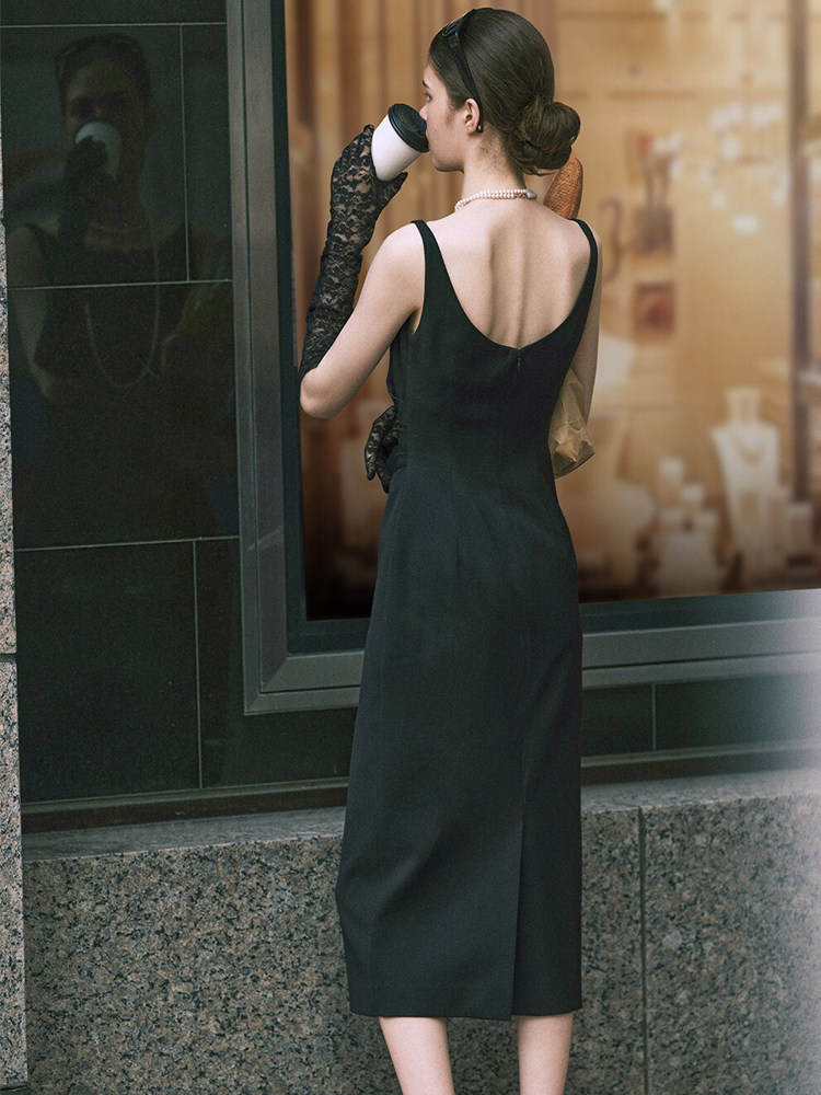 Sleeveless Midi Suit Dress: 2025 French Summer Trend - Taobao product photo 5