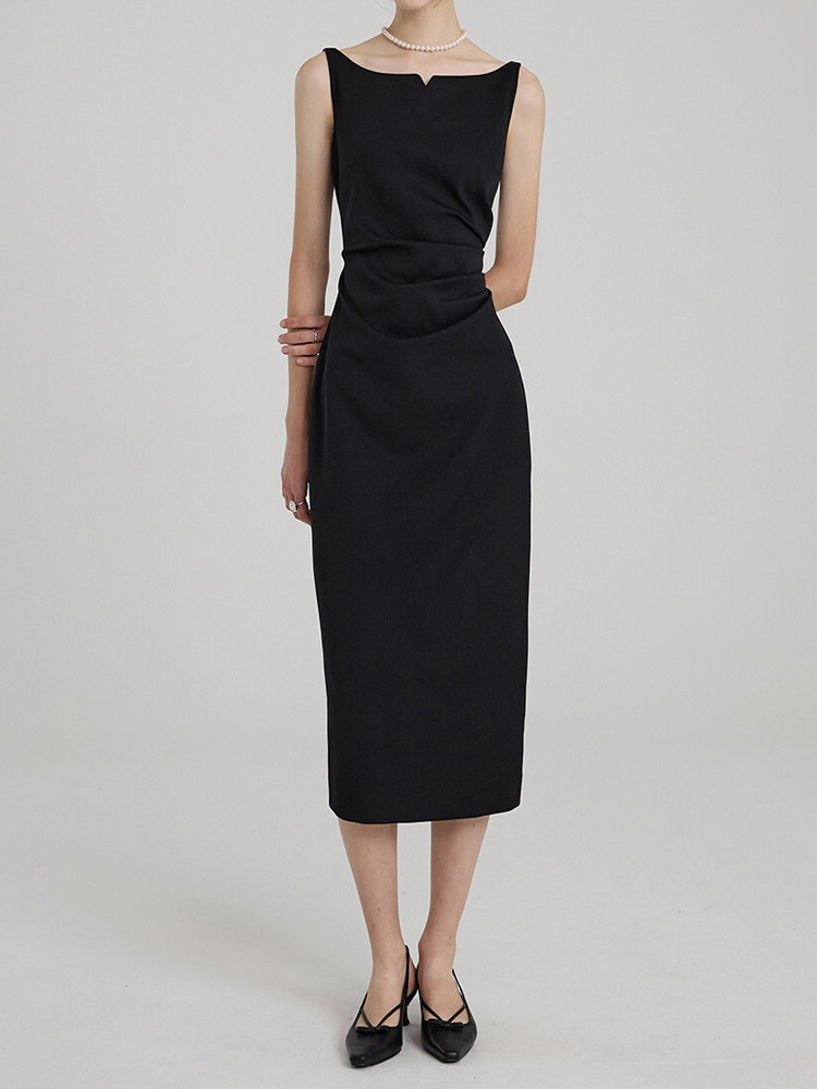 Sleeveless Midi Suit Dress: 2025 French Summer Trend - Taobao product photo 4