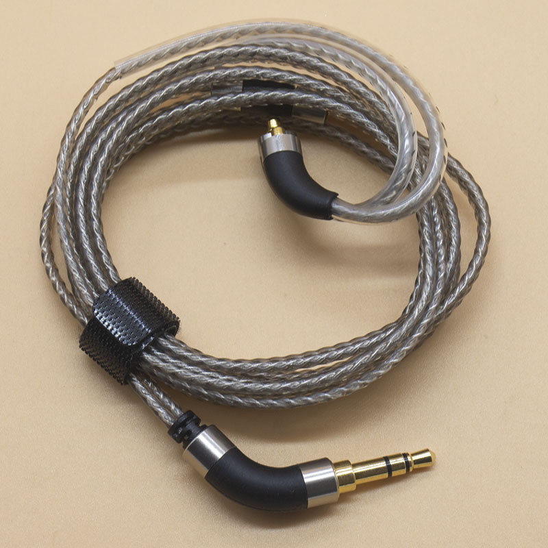 耳机配件发烧升级线HIFI镀银线mmcx插针带耳挂3.5 4.4 2.5平衡头