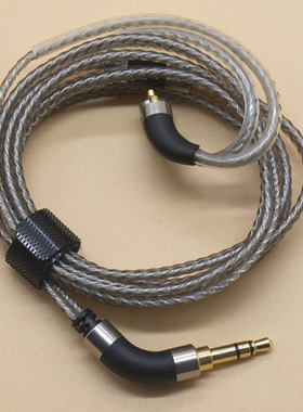 耳机配件发烧升级线HIFI镀银线mmcx插针带耳挂3.5 4.4 2.5平衡头