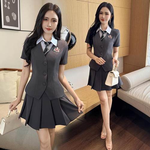 新款修身显瘦气质KTV包房公关高档学院风工作制服足道K歌工作服女