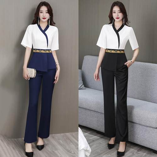 足疗足浴技师工作服2025爆款酒店桑拿按摩spa气质沐足工衣女套装