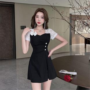美容院美容师工作服女酒店前台美发足疗会所足浴疗技师6001连衣裙