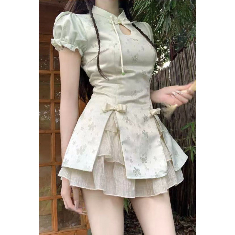 小个子国风短裙女夏季收