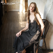 法式 浪漫桑蚕丝吊带睡裙P116 黑标 新品 BRIDA 一千零一夜