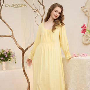 CA BRIDA【晚安】法式洛可可公主风法式莫代尔长袖睡衣套装P707C1