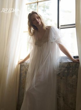CA BRIDA【梦中维纳斯】春夏新品法式复古点网纱公主睡裙P108