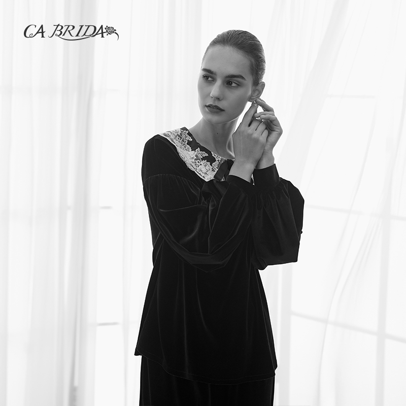 丝绒 长袖 冬款