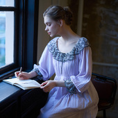 仙女风法式 皱棉复古风蕾丝睡裙P716C1 情调 新品 BRIDA 法式