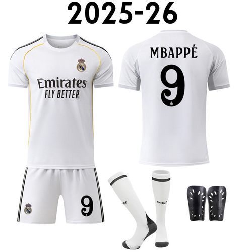 2526皇马主场球衣短袖套装定制