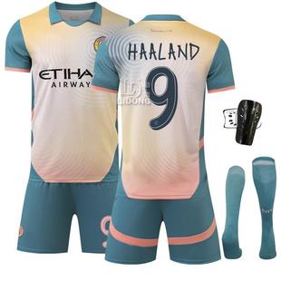 2425曼城三客球衣9号哈兰德10格拉利什17德布劳内福登足球服套装