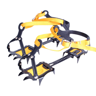 山地客户外高海拔冰爪 防滑鞋套10齿登山雪山攀冰攀岩 轻量化便携