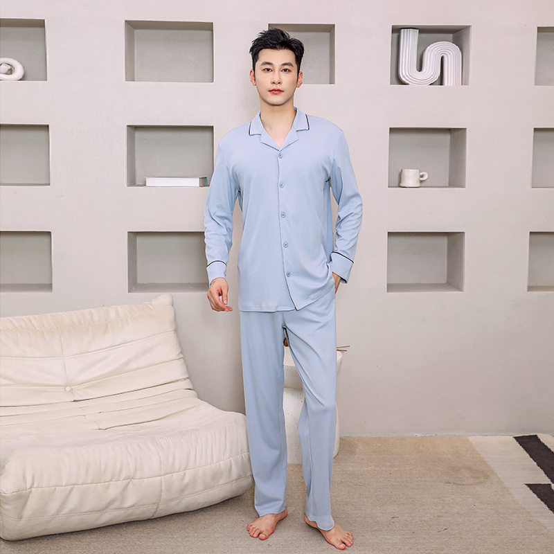 全棉家居服帝日斯诺男简约休闲