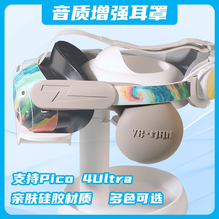 适用Pico 4 ultra耳罩VR配件vr眼镜头戴舒适一体机头盔音质增强