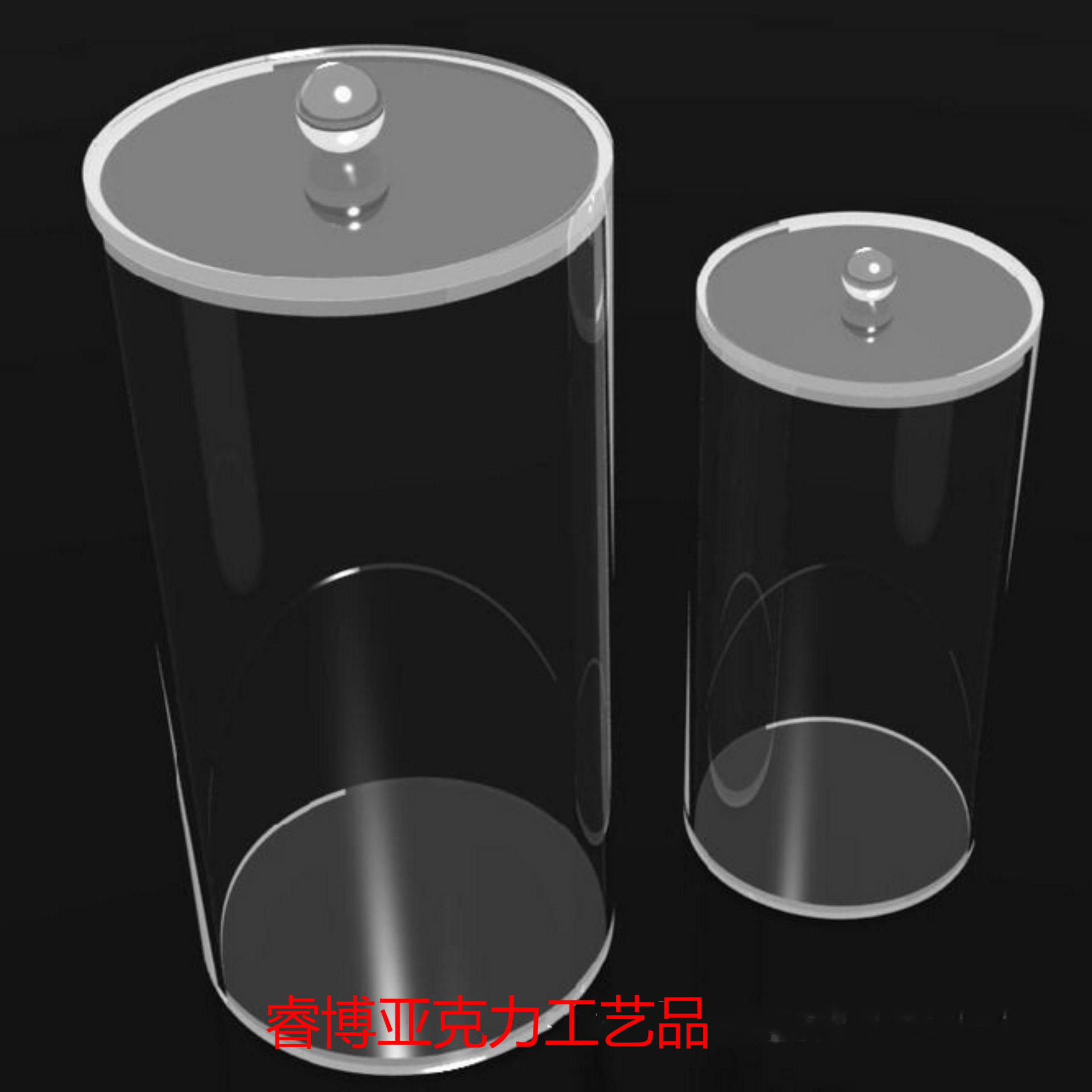 定做亚克力圆形圆管圆柱圆筒盒子图片