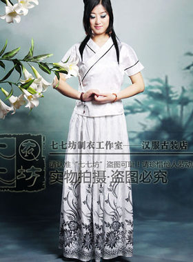 新中式汉服提花棉春夏