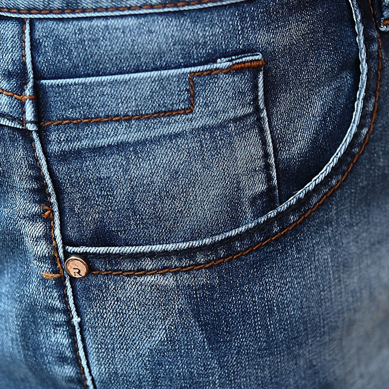 Jeans pieds Slim en coton pour été - Ref 1469594 Image 4