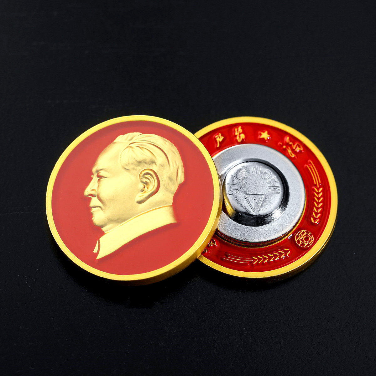 【主席家乡韶山发货】毛爷爷像章为人民服务纪念章胸针胸章徽章