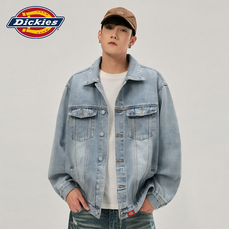 Dickies帝酷适牛仔外套男士春季2026新款美式高街青少年翻领夹克