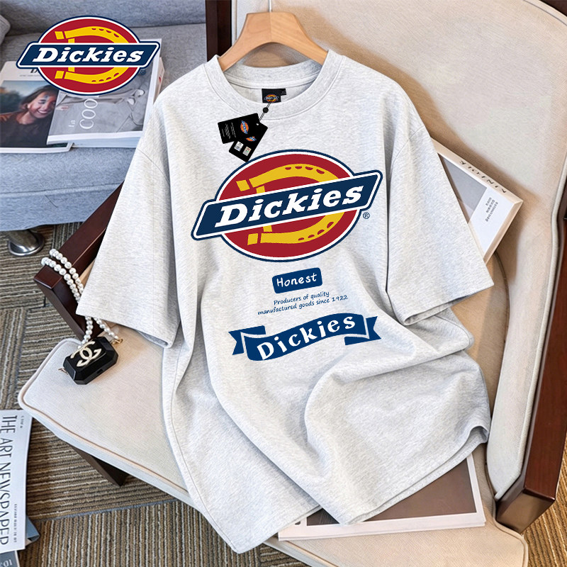 Dickies纯棉短袖t恤女士2026新款夏季美式潮牌显瘦遮肚子半袖上衣