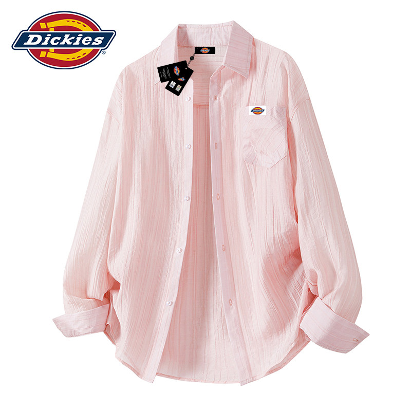 Dickies帝酷适莱赛尔长袖衬衫男士2026新款夏季薄款情侣衬衣外套