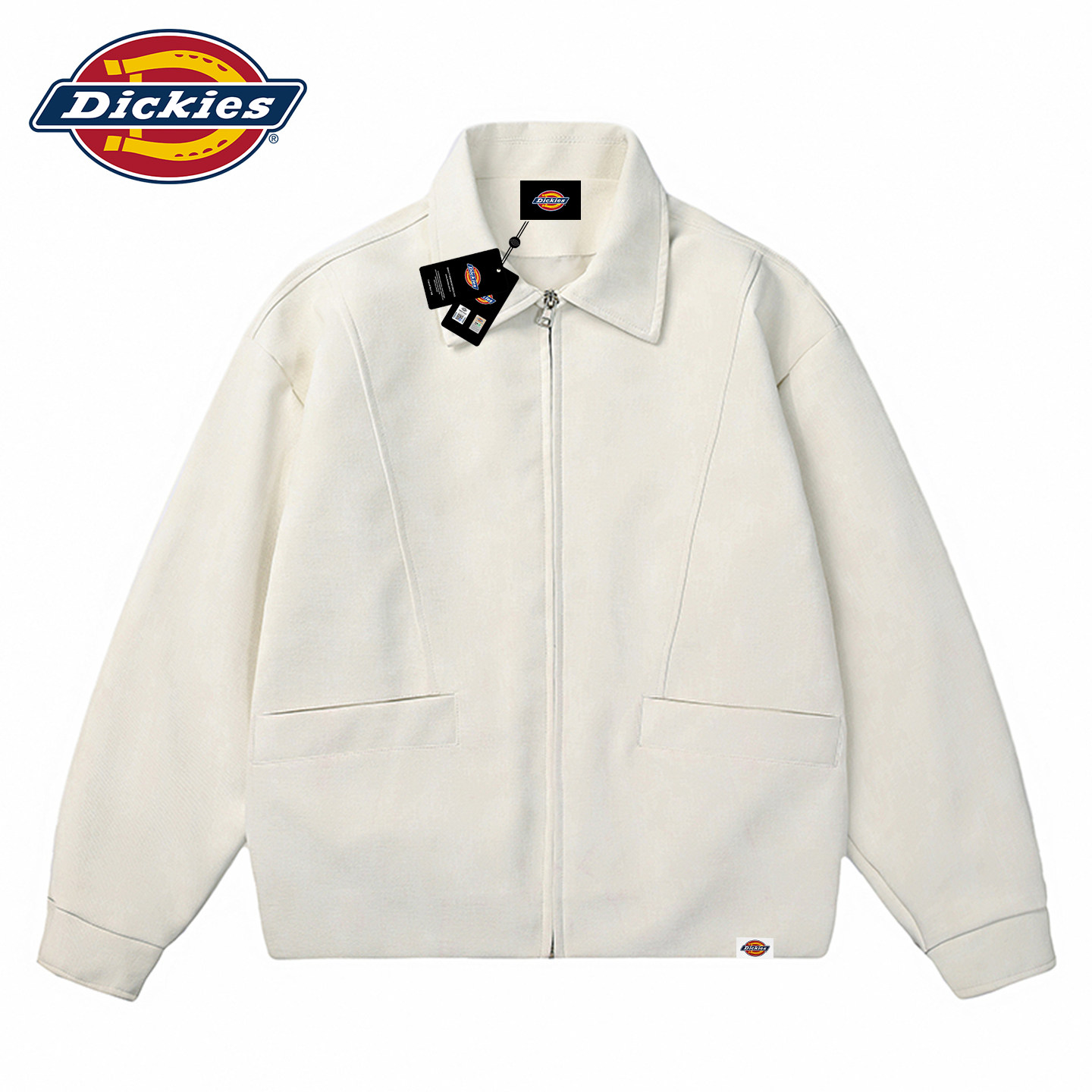 Dickies翻领PU皮衣外套夹克衣服