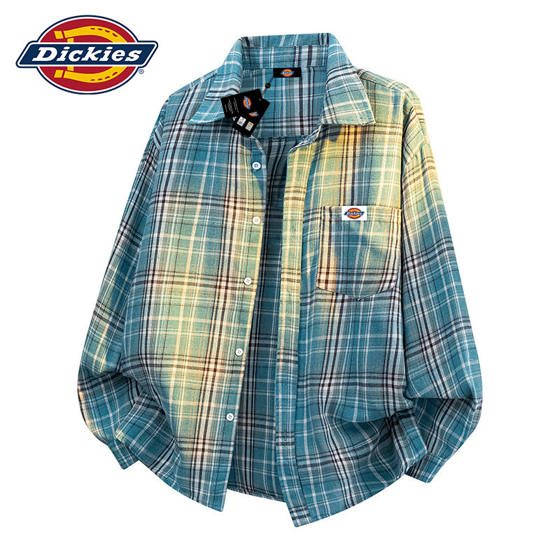 Dickies帝酷适长袖衬衫男士春季2026新款潮牌慵懒风休闲衬衣外套