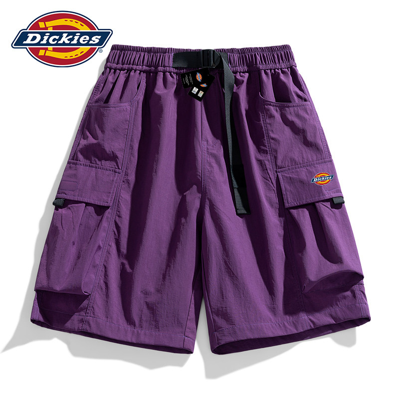 Dickies帝酷适冰丝工装短裤女士夏季2026新款美式潮牌紫色五分裤